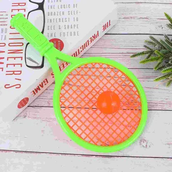 1 Pár gyerek Teniszütő Gyerekek Műanyag Tollaslabda Ütő Játék Kellékek Óvoda Általános Iskola (Méret S Véletlen