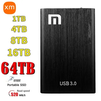 1 tb-os Hordozható SSD USB3.0 HDD nagysebességű külső ssd 4 tb-ig 2 tb-os hordozható merevlemez 8tb Mobil merevlemezek a xiaomi Laptop