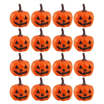 16pcs Halloween Dekoráció Mesterséges Sütőtök Műanyag Mini Szimuláció Sütőtök Haza, Halloween-Kellékek, DIY Kellékek Ősz