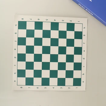 1db sakktábla PVC Bőr sakktábla 34.5 cm-es Hordozható Puha Rollable Bőr Tartós sakktábla Oktatási Játékok