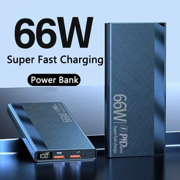 200000mAh Power Bank 66W Gyors Töltés Digitális Kijelző Újratölthető Akkumulátor Hordozható Alkalmas IPhone Huawei Samsung Xiaomi
