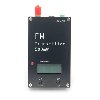2000M 0,5 W FM-Adó LED Digitális Kijelzés Audio Sztereó FM Transzmitter USB TÍPUS-C DSP Adás Campus Rádió