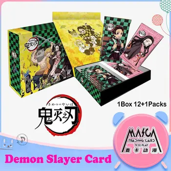 2023 Legújabb Démon Vadász Gyűjtemény Kártya Tanjirou Nezuko Kimetsu Nem Yaiba Japán Anime Emlékeztető Doboz CCG TCG Hobbi, Játék Ajándék