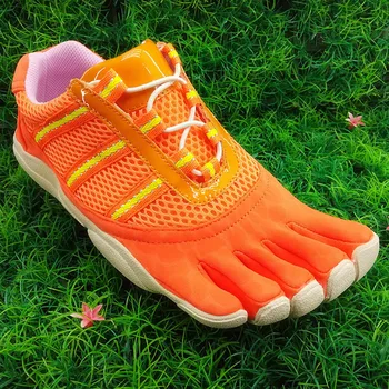 2024 Narancs Mezítlábas Cipő a Férfiak a Nők Gyorsan Csipke 5 Ujj, Lábujj Fitness Cipő súlyemelés Tervező Nehéz Meghúzni Cipő