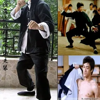 3 db/készlet Kínai Wing Chun Ruhát, a Férfiak a Harcművészetek Beállítja Bruce Lee Kung Fu Egyenruhát Vászon Tai Chi CHENGLONG Kung Fu készlet