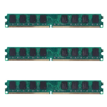 3X DDR2 800Mhz PC2 6400 2 GB-os, 240 Pin Asztali RAM Memória