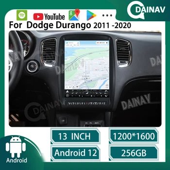 A Dodge Durango a 2011-2020-as Tesla 2Din Android 8G 256 gb-os Autó Rádió Sztereó Receiver Autoradio Multimédia Lejátszó Navigációs Egység
