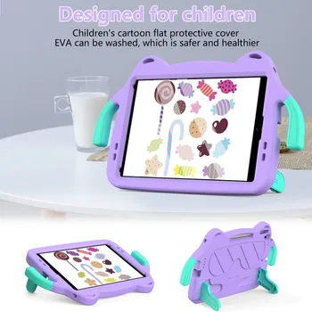 A gyerekek Tablet tok iPad Air 5 4 10.9 Pro 11 2018 iPad 7. 8. 9. 10 10.2 Gen Levegő 3 10.5 Ütésálló EVA Állni Shell Cover