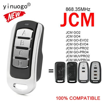 A JCM GO2 GO4 GO-EVO2 GO-EVO4 GO-PRO2 GO-PRO4 MUVPRO2 MUVPRO4 garázsajtó Távirányító 868.35 MHz, 4 az 1-ben JCM Távirányító