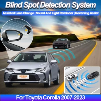 Autó BSD BSM BSA Visszapillantó Tükör holttér Érzékelő Rendszer sávváltás Segítő Radar Parkolás Érzékelő Toyota Corolla 2007-2023
