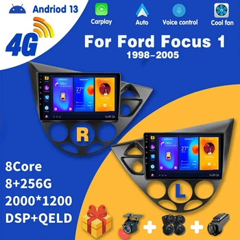Autórádió Carplay Android Ford Focus 1 LHD RHD 1998-2005 Multimédia Lejátszó DVD, Auto hifi Navigációs GPS-2 Din BT
