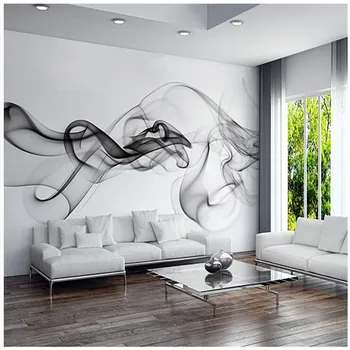beibehang Egyedi 3D-s fotó tapéta Füst felhők absztrakt művészi tapéta, modern, minimalista hálószoba, kanapé, TV fali freskó papír
