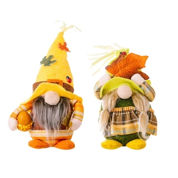 Betakarítás Gnome Maple Leaf Nyomtatott Asztali Dísz Dekoráció Kellékek Party Dekoráció Lányok, Fiúk Születésnapja