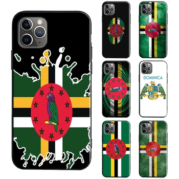 Dominica Zászló TPU tok iPhone 12 13 Pro Max mini X XR XS Max 6 7 8 Plusz SE 2020 11 14 Pro Max Cover