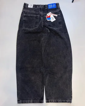 Egyszerű, High-end Harajuku Bő Szabású Egyenes Láb Jeans Női Y2K Laza, Kényelmes, Magas Derekú Utcai Nadrág