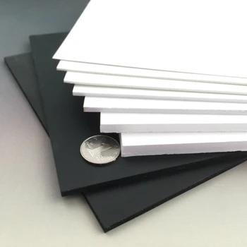 Fehér 200x200mm PVC hab táblán Kézzel készített Modell, hogy az anyag műanyag lapos tábla DIY Épület modell anyagok