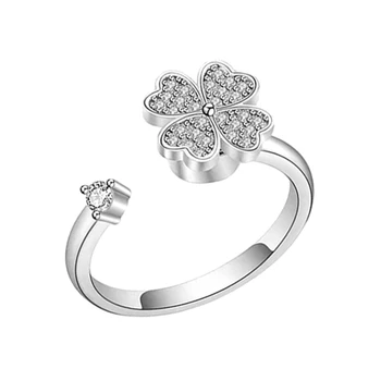 Forgatható, Állítható Gyűrű A Nők a Férfiak Nyugi Gyűrű Esztétikai Ékszer, Ajándék, Divat Gyűrű 2DB