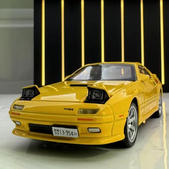 Fröccsöntött Simualtion 1:32 Mazda RX-7 Sport Autó Modell Hang, Fény Korrekció Játékok Járművek Kollektív lakberendezés Gyerek Fiú Játékok Ajándék