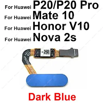 Kezdőlap Gombra Ujjlenyomat-Érzékelő Huawei P20 P20 Pro Haver 10 Nova 2S a Vissza Gombot Érintse meg a Szkenner Flex Kábel Megtiszteltetés Megtekintése V10