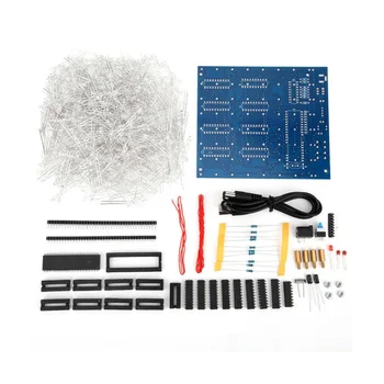 Mini 3D-s 8 8X8X8 LED Elektronikus Fény Cubeeds DIY Kit Diákok Elektronikus Termelés Karácsonyi Ajándék/újévi Ajándék