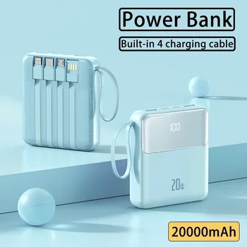 Mini Power Bank 20000mAh Gyors Töltés Hordozható Töltő Digitális Kijelző Külső Akkumulátor iPhone 12 13 14 Xiaomi Samsung