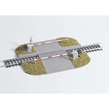 Miniatűr modell 1:87 HO arány Közúti vasúti átkelő akadály 55725 Városi épület modell modell a vonat homok táblázat