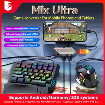 Mix Ultra Profi Játék Átalakító Egér, billentyűzet átalakító AI ellenőrzés felvételi visszarúgás PUBG Mobil Android IOS HarmonyOS