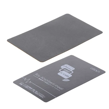 Mágneses NFC Címkék Anti Fém Szürke Ragasztó/Ragasztó Nélkül Vissza NFC Kártya Téglalap telefon mobiltelefon Busz Bank Ca