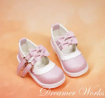 Rózsaszín MSD SD-1/4 Lolita csipke cipő, Baba cipő Modell