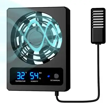 Szellőztető Ventilátor Hüllő Burkolat Smart Cooling Ventilátor LED Kijelző Erős Szél Alacsony Zajt, Kétéltűek, Hüllők, Kígyók