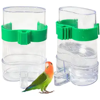 Szerelmespár Kanári-Szigetek Automatikus Műanyag Papagáj Kakadu Etetés Csésze Víz Adagoló Madáretető Itatót