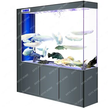 Szuper Fehér Üveg Alsó Szűrő akvárium Nappali, Nagy, illetve Kis Folyosón Subareas Képernyők Integrált Téglalap alakú Akváriumban
