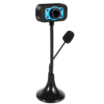 Web Kamera USB-Nagy Felbontású Webkamera 4 Led-es webkamera MIKROFON Asztali Skype Youtube Számítógép PC Laptop
