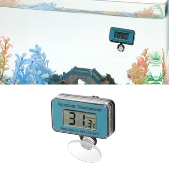 Új Akvárium Hőmérő, Vízálló LCD Digitális akvárium Merülő Hőmérő Mérő Hőmérséklet-szabályozás, tapadókorong