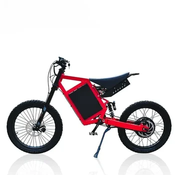 (ÚJ KEDVEZMÉNY) Hezzo 72V 5000W Elektromos Dirt Bike Erős Lopakodó Bombázó tekerés közben fel is töltheted 30Ah Hosszú távú Mini Offroad E-dirtbike